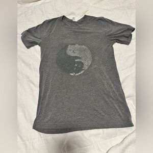 Bella Canvas Gray Short Sleeve Cat Yin Yang Tee
